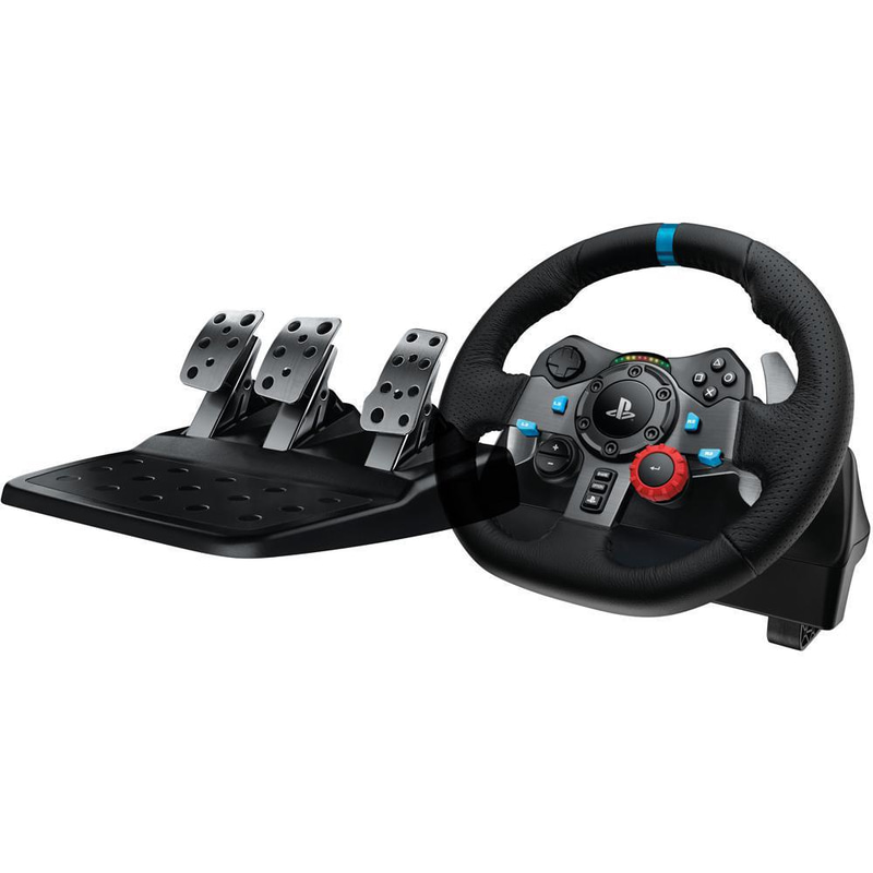 Driving Force G29 Racing Wheel + Pedals, Wired, for PC/PlayStation 5/PlayStation 4, Black