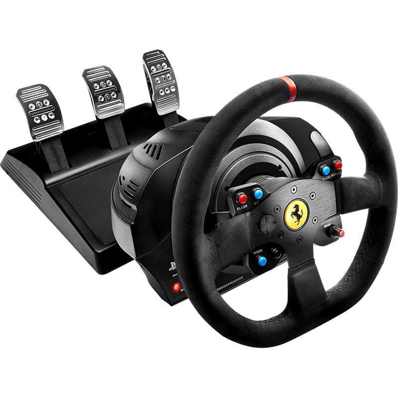 T300 GTE Ferrari: Alcantara, Next-gen Force Feedback Racing Wheel, Wired, for Gaming Laptop/Gaming Desktop Computer/Gaming CPU/PlayStation 4 & 5, Black