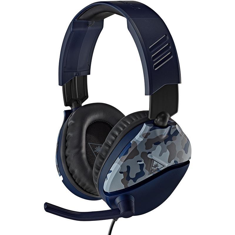 Turtle Beach Recon 70 Gaming Headset, Wired, 3.5 mm Connector, Omnidirectional Microphone, Blue Camo
