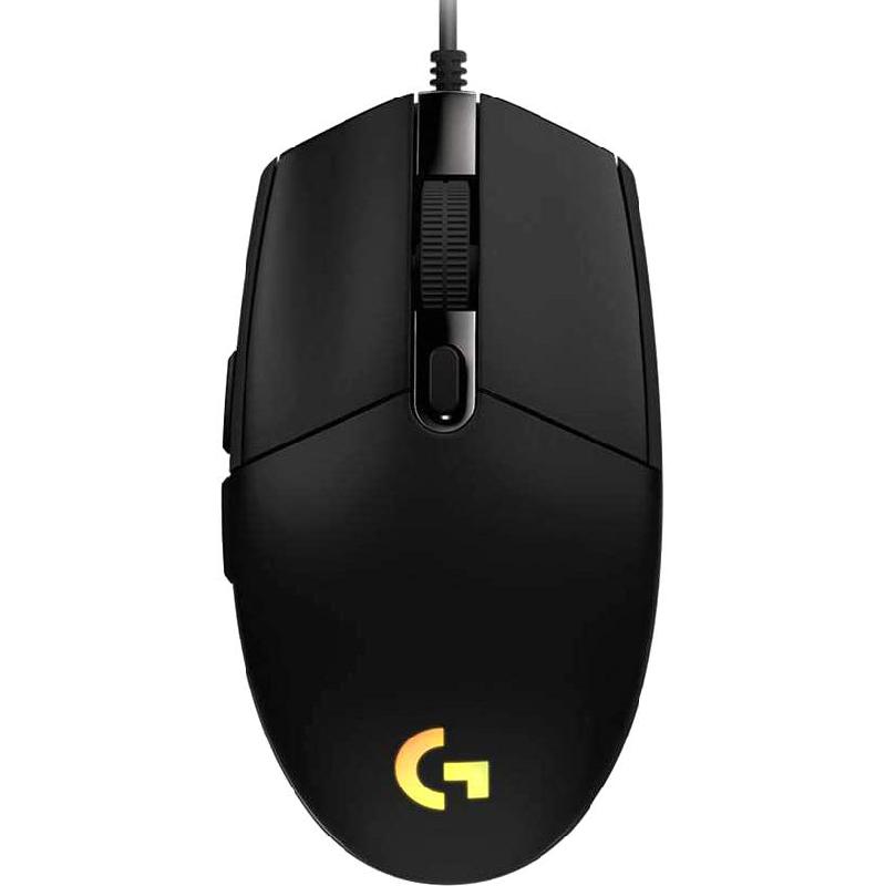 G203 LIGHTSYNC RGB Gaming Mouse, Wired, Optical, Black
