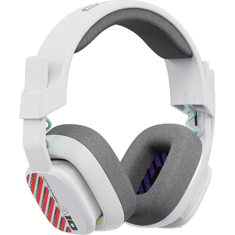 A10 Gaming Headset, Wired, 3.5 mm Connector, Rotating Microphone, Challenger White