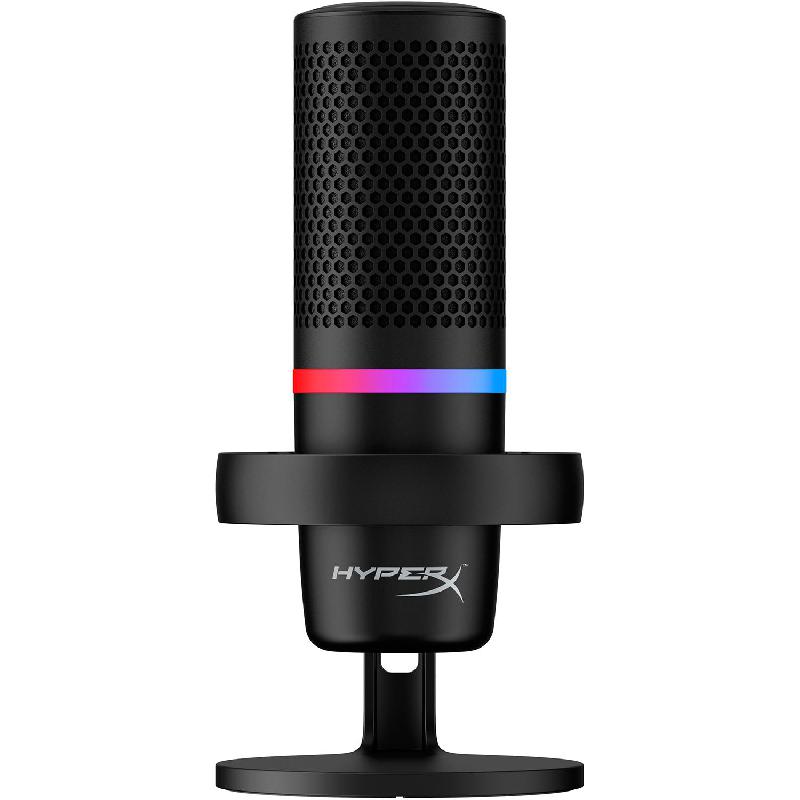 DuoCast USB Gaming Microphone, RGB Lighting, for Gaming Laptop/Gaming Desktop Computer/Gaming CPU/PlayStation 4, Black