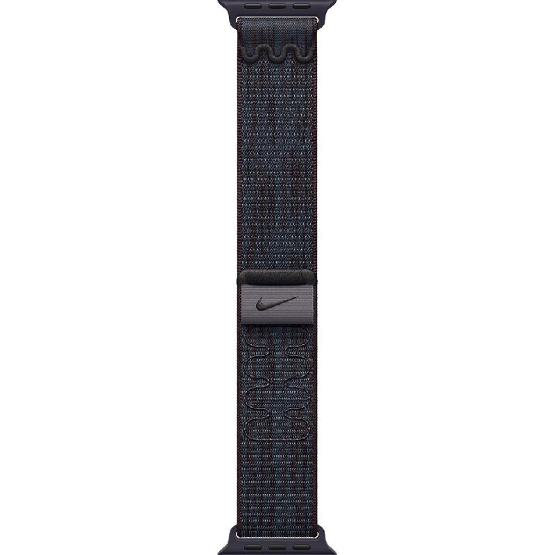 Nike Sport Loop Wrist Strap, for Apple Watch Series 11 42/Watch Series 10 42/Watch Series 9 41/Watch SE 40, Nylon Weave (Double-Layer), Black/Blue