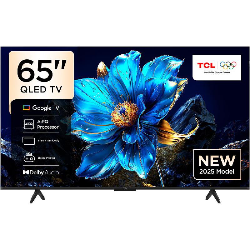 TCL 65" Smart TV, 4K QLED, 60 Hz, Black, 65P79K