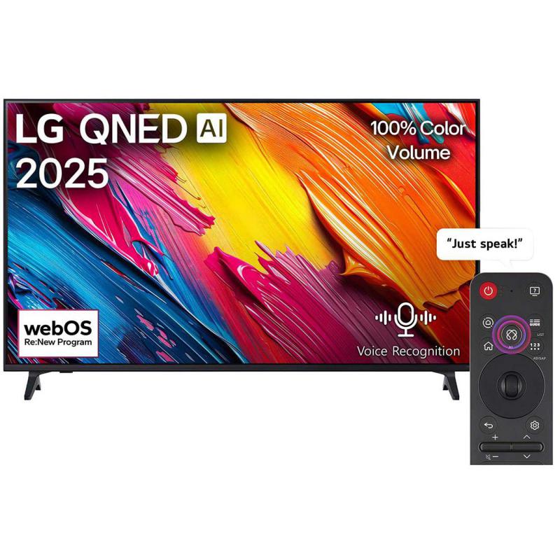 65 Inch Smart TV, 4K QNED, 60 Hz, Black, QNED70