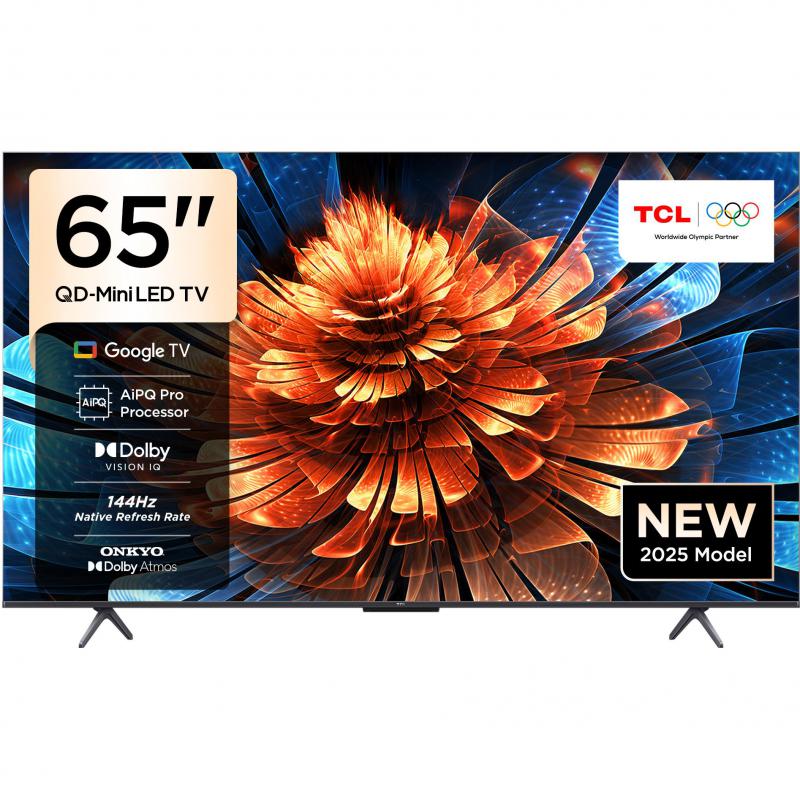 65 Inch Smart TV, 4K Mini-LED, 120 Hz/144 Hz (VRR), Black, Q6C MINI LED